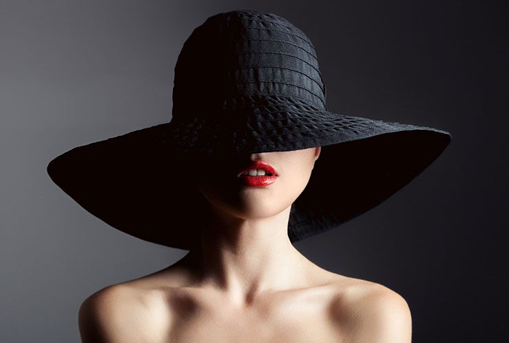 Woman with Large Hat Woman with Large Hat